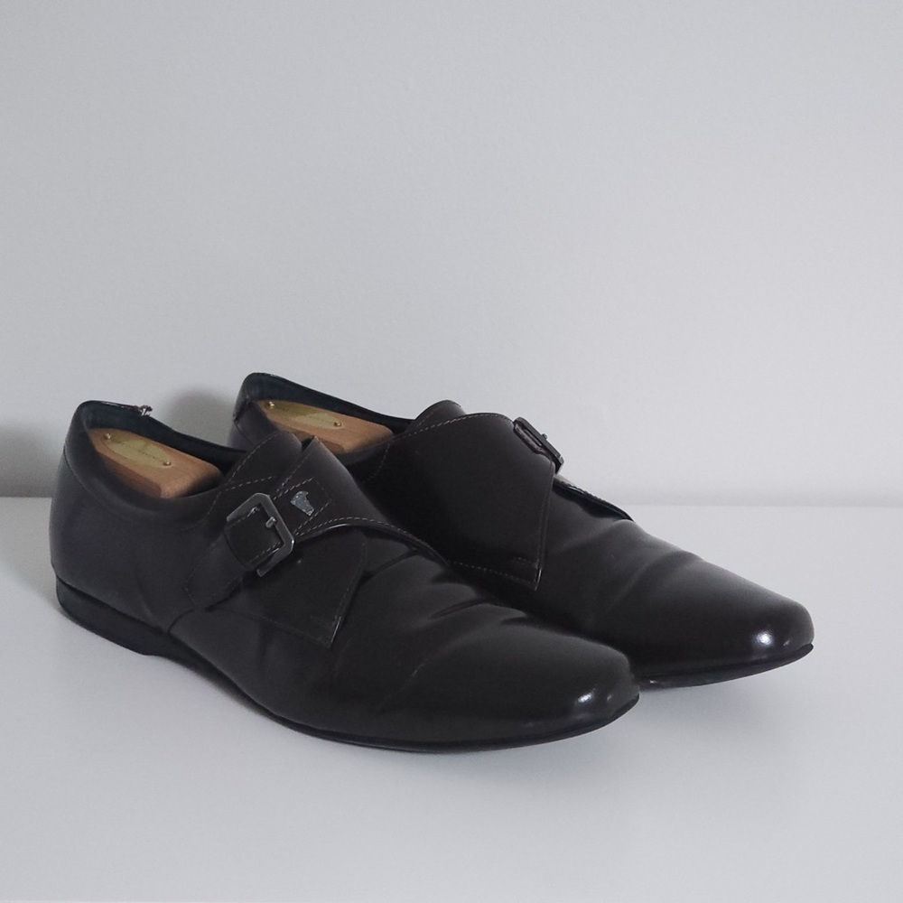Versace Collection monk strap, men size 43(euro size), patent leather